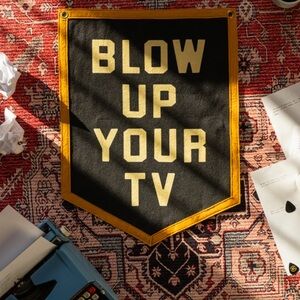 Oxford Pennant | Blow Up Your TV | John Prine Banner (Sold Out) NEW